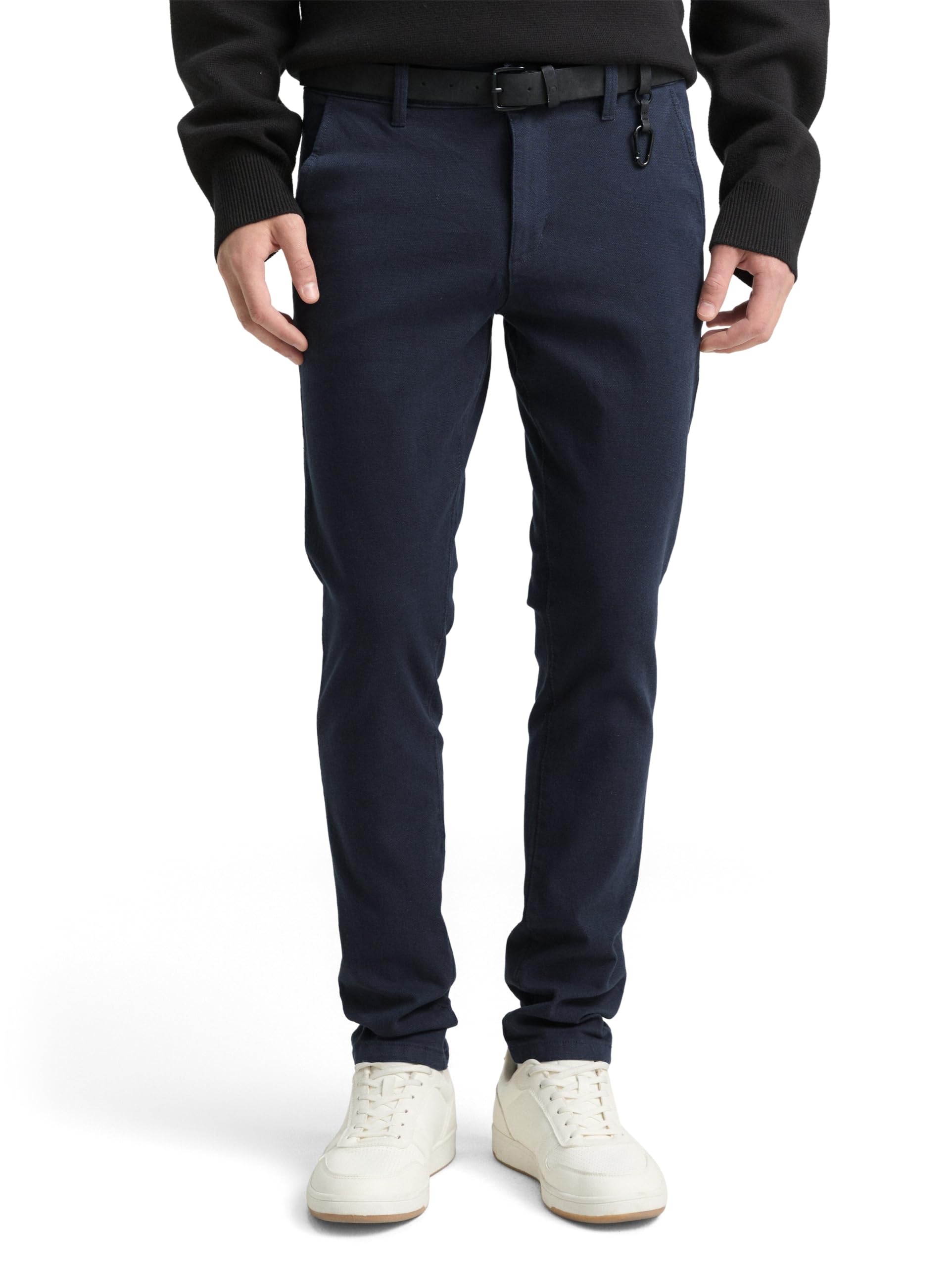 TOM TAILOR Denim Herren Straight Fit Chino Hose mit Gürtel für Business und Casual Tage

TOM TAILOR Denim Herren Straigh